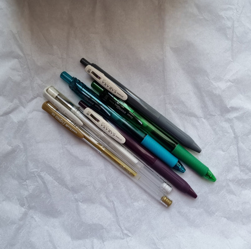 Gel pens
