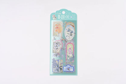 BGM Iride Stained Glass Foil Flake Stickers - 45 Pack