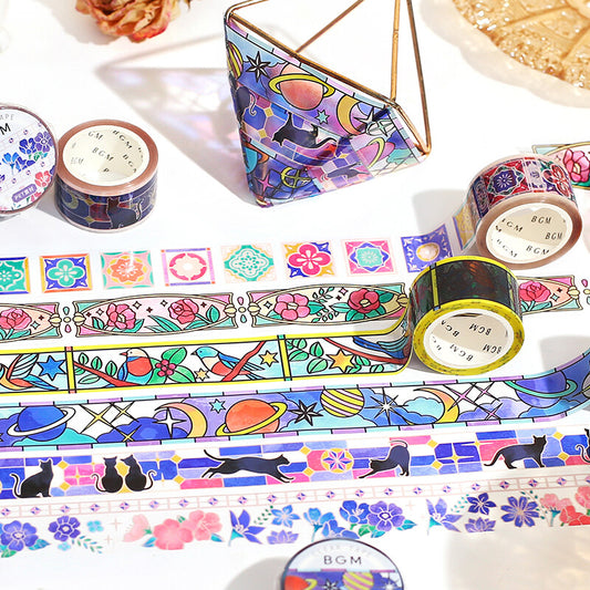 BGM Washi Tape Stained Glass Clear 20mm