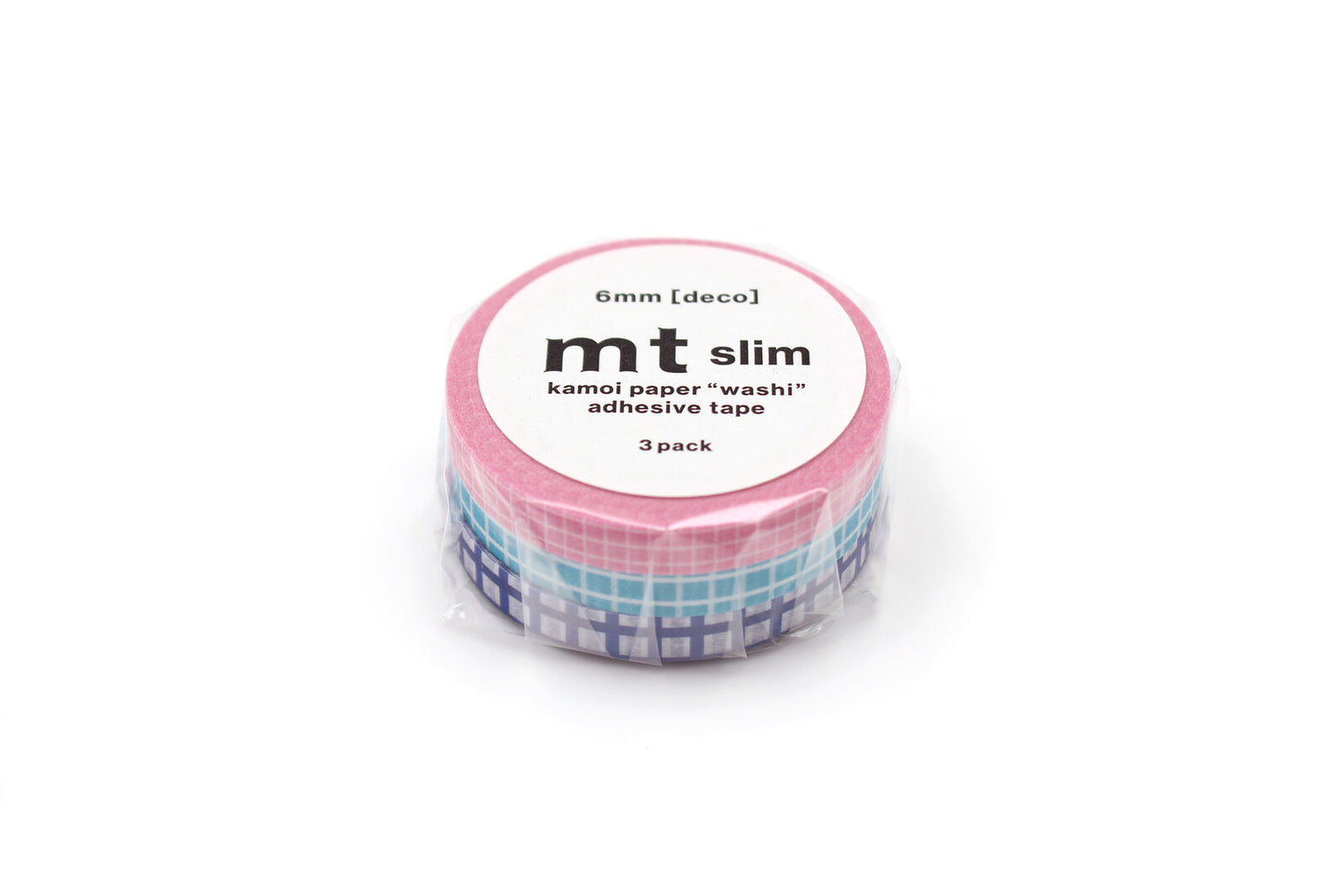 Kamoi Kakoshi Co. Ltd. MT masking tape -DecoSlim - Grid X 3
