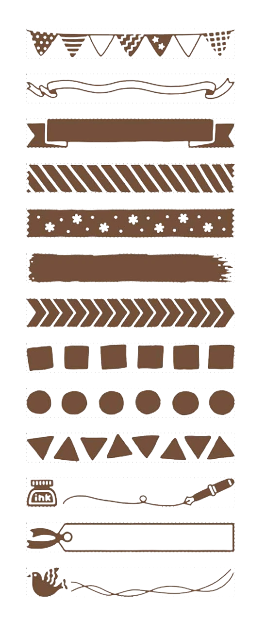 Shachihata Rotary Decoration Stamps