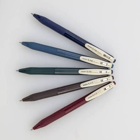 Zebra Sarasa Clip 0.5mm Gel Pens Vintage Colours