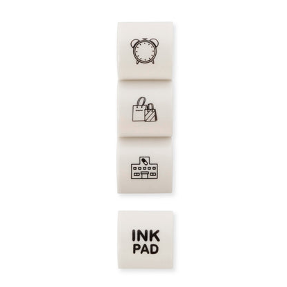 Shachihata Allemore Nototo 10 - Custom Stamp Cartridge Pack (3 mini stamps)