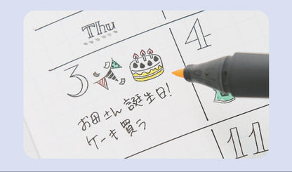 Shachihata Nototo 10 All-in-One Stick Mini Stamp Set