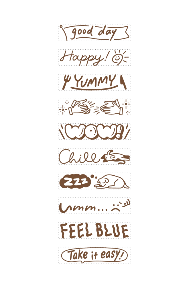 Shachihata Rotary Decoration Stamps