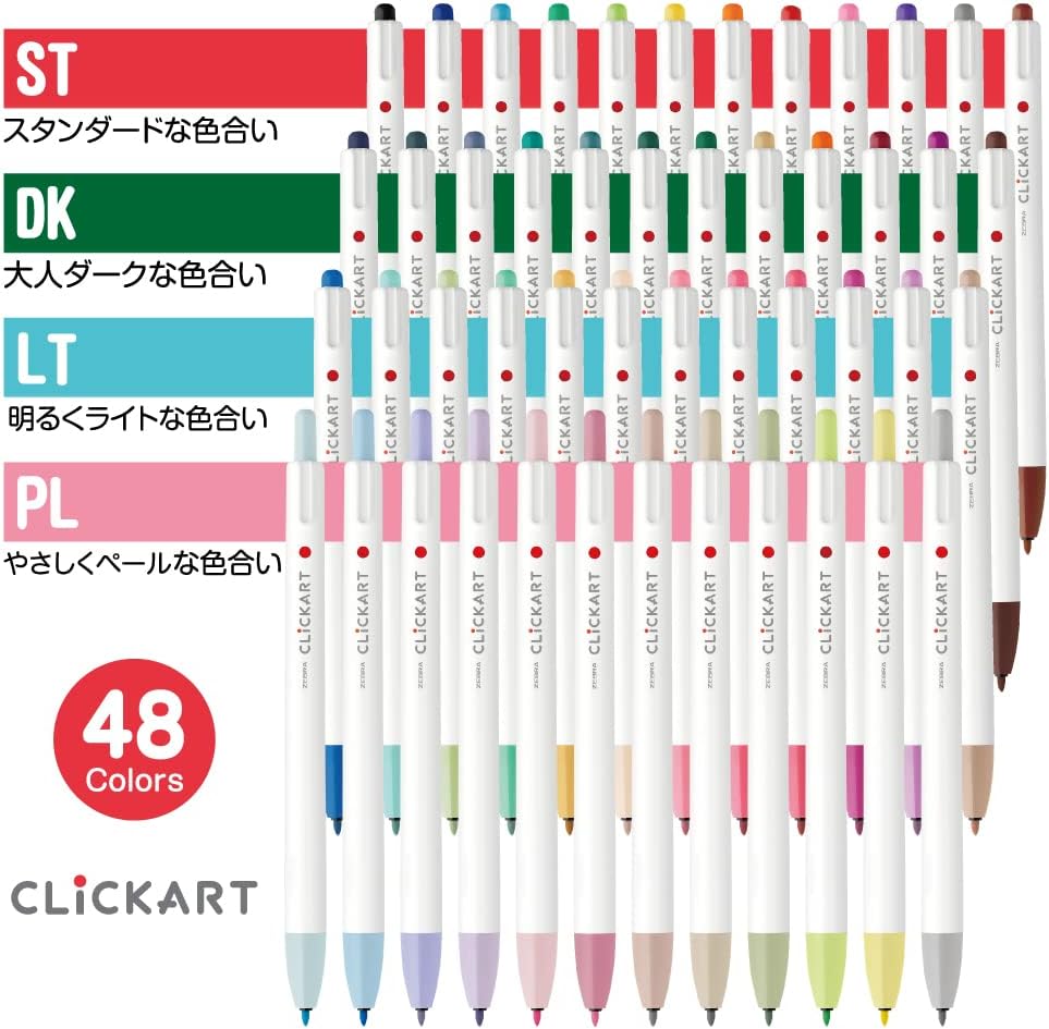 Zebra CLiCKART Retractable Markers