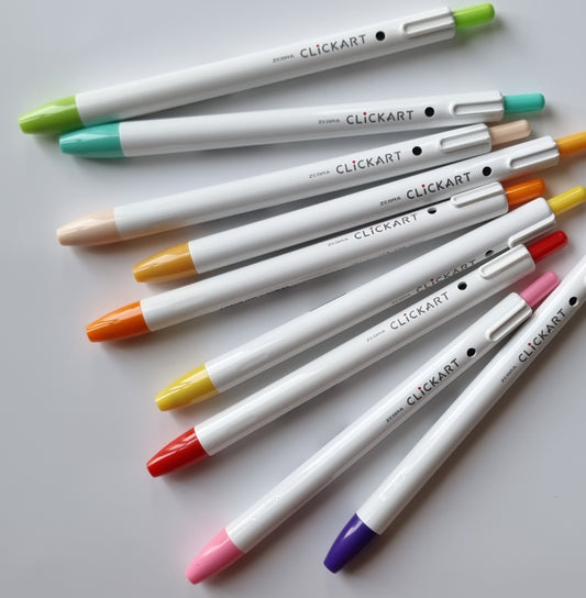 Zebra CLiCKART Retractable Markers