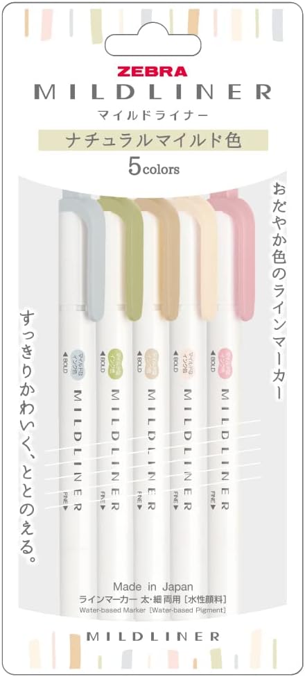 Zebra Mildliner Chisel tip (Pack of 5)