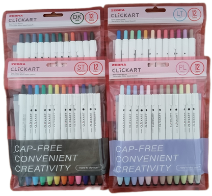 Zebra CLiCKART Retractable Markers